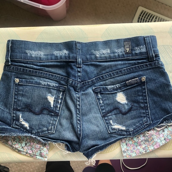 7 jean shorts - Picture 2 of 3